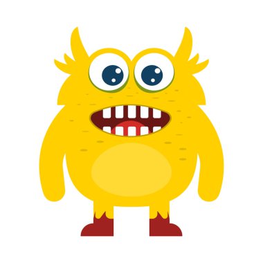 uzaylı vektör rengi düz simge 