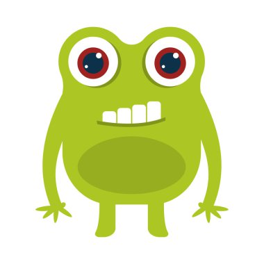 çizgi film vektör renk düz simgesi 