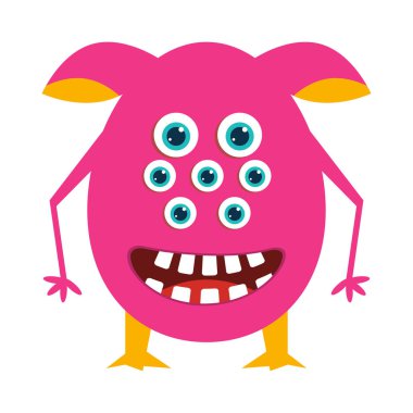 uzaylı vektör rengi düz simge 