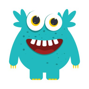 uzaylı vektör rengi düz simge 