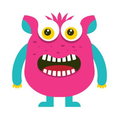 uzaylı vektör rengi düz simge 