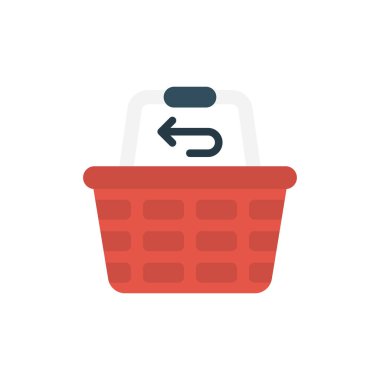 Taşıyıcı vektör düz renk simgesi 