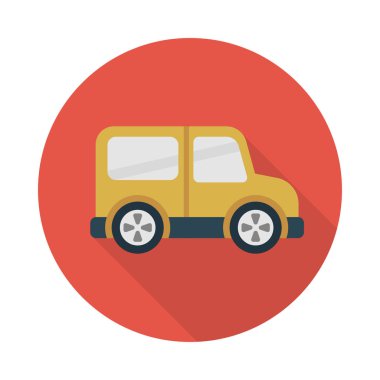 jip vektör düz renk simgesi 