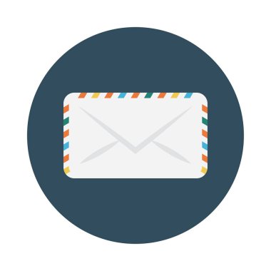 harf vektör renk düz simgesi 