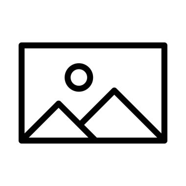 fotoğraf vektörü ince çizgi simgesi 