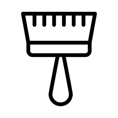 renk fırçası vektörü ince çizgi simgesi 