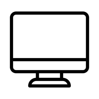 ekran vektörü ince çizgi simgesi 