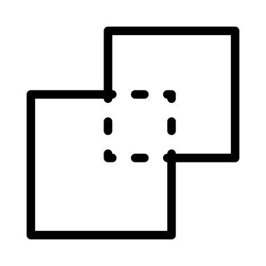 Düzen vektörü ince çizgi simgesi 