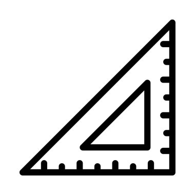 vektör ince çizgi simgesini ölç 