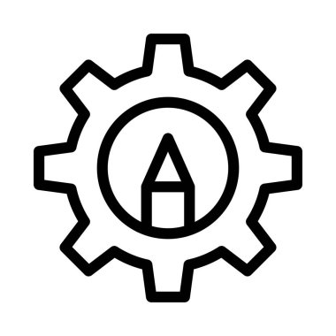 tasarım vektörü ince çizgi simgesi 