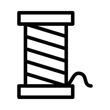 makara vektörü ince çizgi simgesi 