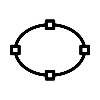 şekil vektörü ince çizgi simgesi 