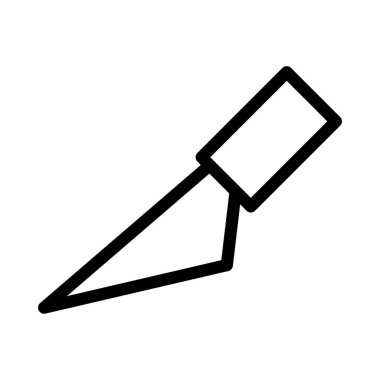 vektör ince çizgi simgesini kes 