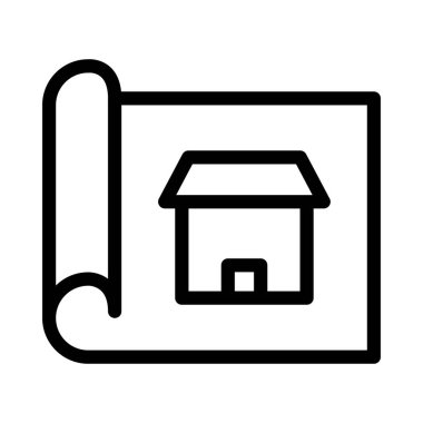 tasarım vektörü ince çizgi simgesi 