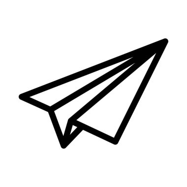 düzlem vektörü ince çizgi simgesi 