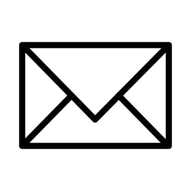 mesaj vektörü ince çizgi simgesi 