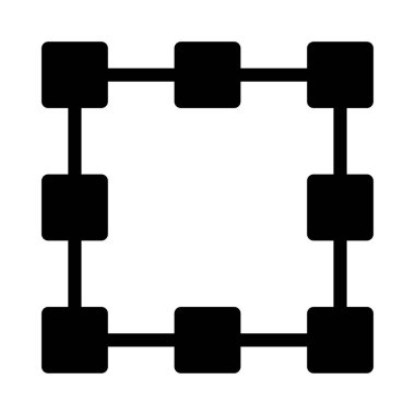 çerçeve vektör düz simge