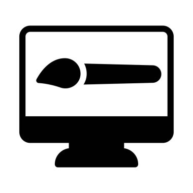 bilgisayar vektörü simgesi düz simgesi