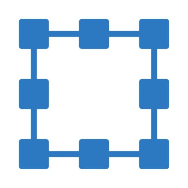 çerçeve vektör renk simgesi 