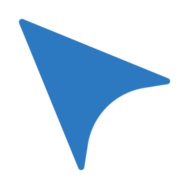 Tıklama vektörü renk simgesi 