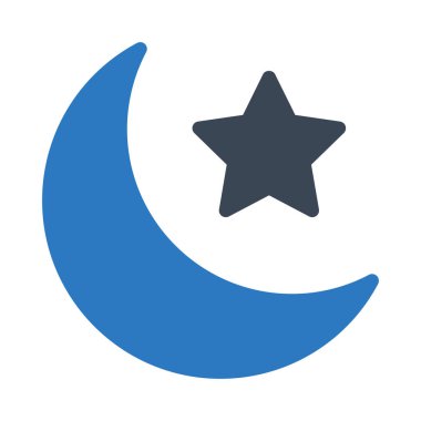 gece vektörü renk simgesi 