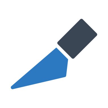 vektör kabartma renk simgesini kes 