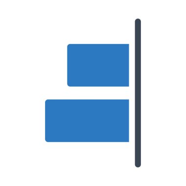 vektör kabartma renk simgesini sırala 