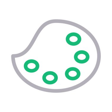 palet vektör renk çizgisi simgesi 