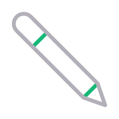 kalem vektör renk çizgisi simgesi 