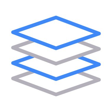 vektör renk çizgisi simgesini slayt 