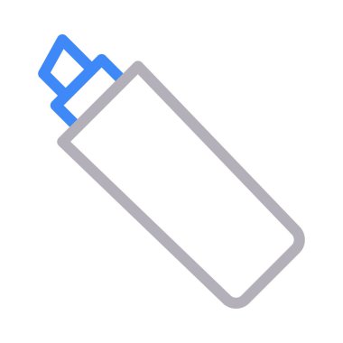 Vurgulayıcı vektör renk çizgisi simgesi 