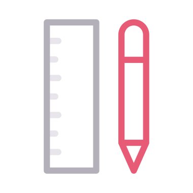 vektör renk çizgisi simgesini ölç 