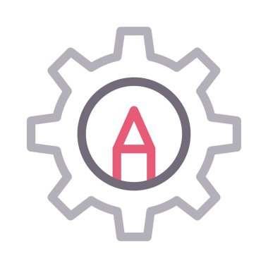 tasarım vektörü renk çizgisi simgesi