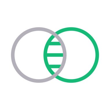 şekil vektör renk çizgisi simgesi