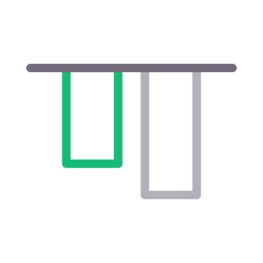 vektör renk çizgisi simgesini sırala