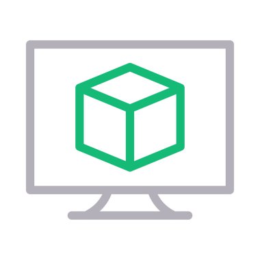 şekil vektör renk çizgisi simgesi