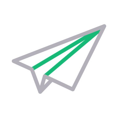 düzlem vektör renk çizgisi simgesi