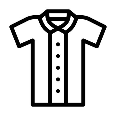 elbise vektörü ince çizgi simgesi