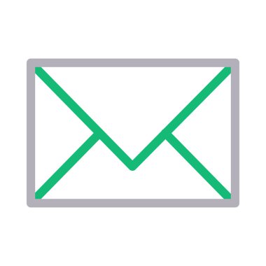 ileti vektör renk çizgisi simgesi