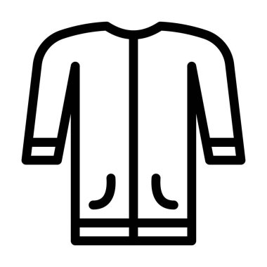 Kumaş vektörü ince çizgi simgesi