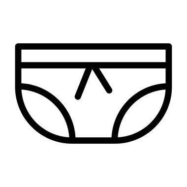 Kumaş vektörü ince çizgi simgesi