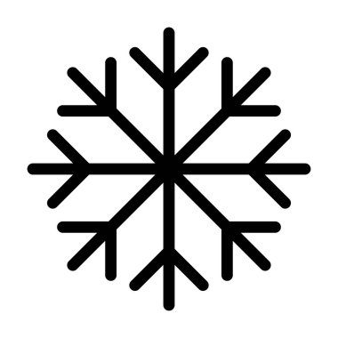 flake vektör ince çizgi simgesi