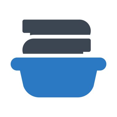 Havlu vektörü renk simgesi