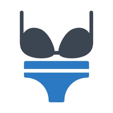 İç çamaşırı vektör renk düz simgesi