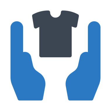 Kumaş vektör kabartma renk simgesi