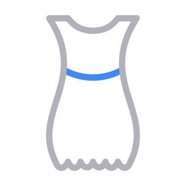 Kumaş vektör renk çizgisi simgesi