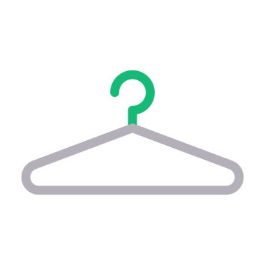 askı vektör renk çizgisi simgesi