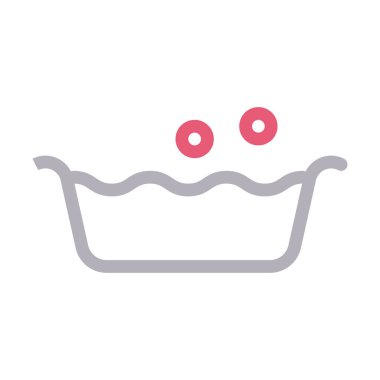 su vektörü renk çizgisi simgesi