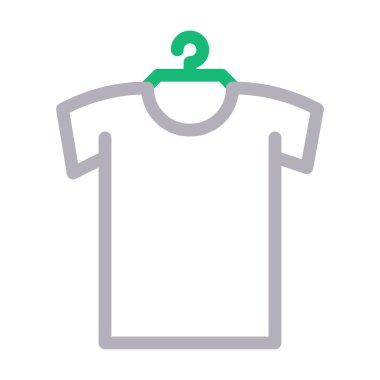 Kumaş vektör renk çizgisi simgesi 