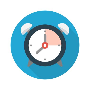 Hatırlatma vektörü renk düz simgesi 